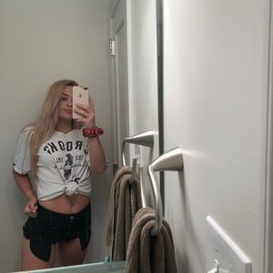 american eagle black jean shorts